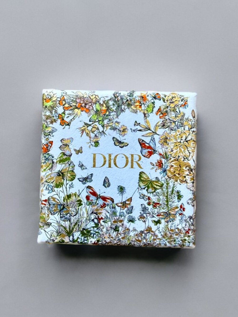 Christian Dior Butterfly Motif Empty Jewelry Accessory Gift Box